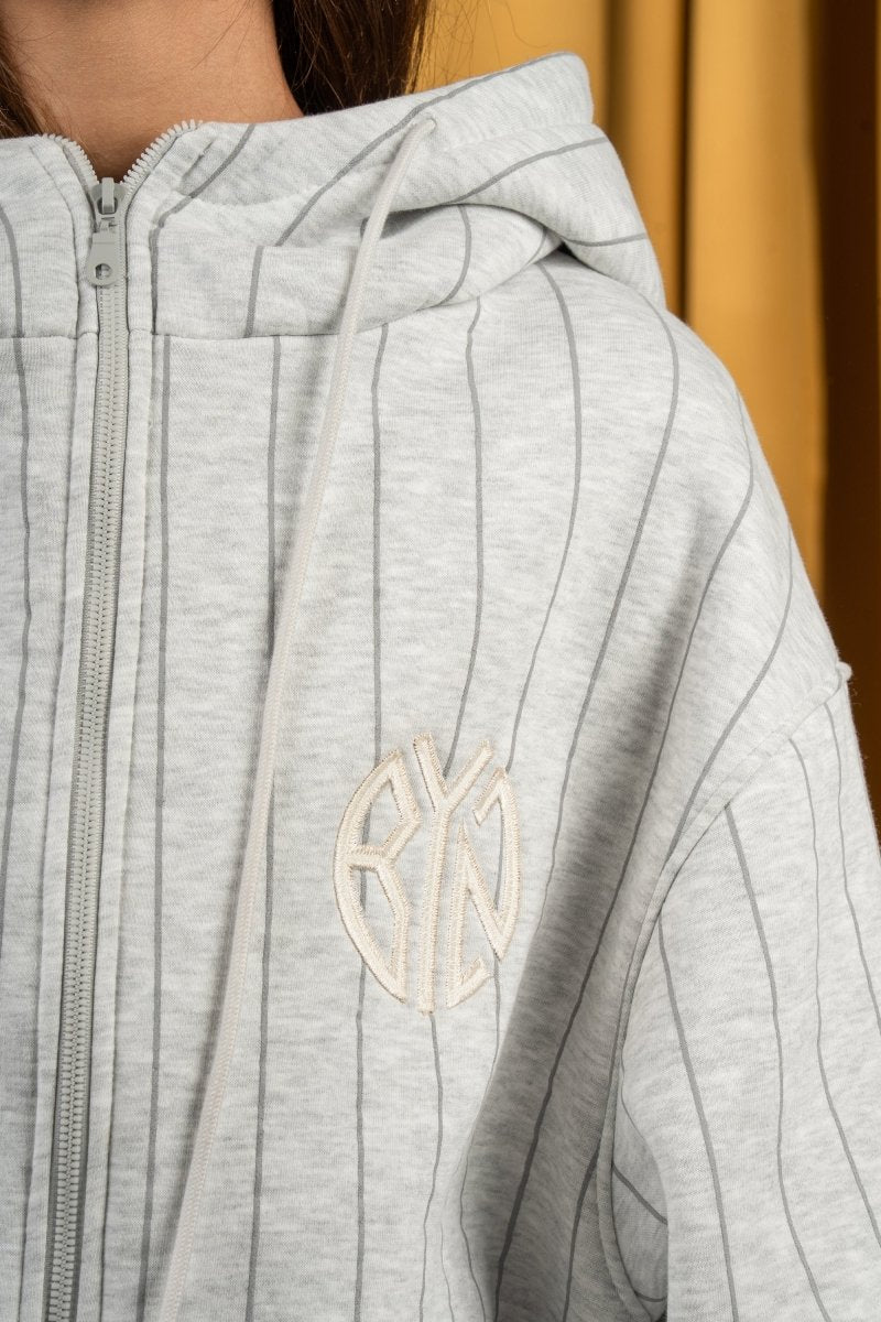 BYN X ALC Graphite Striped Zipup - Baynoire