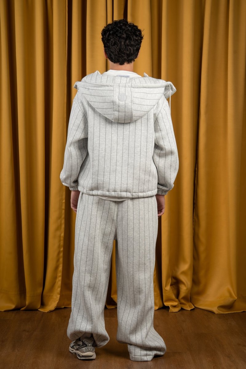 BYN X ALC Graphite Striped Zipup - Baynoire