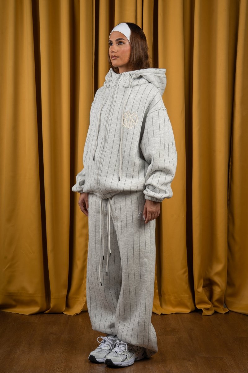 BYN X ALC Graphite Striped Zipup - Baynoire