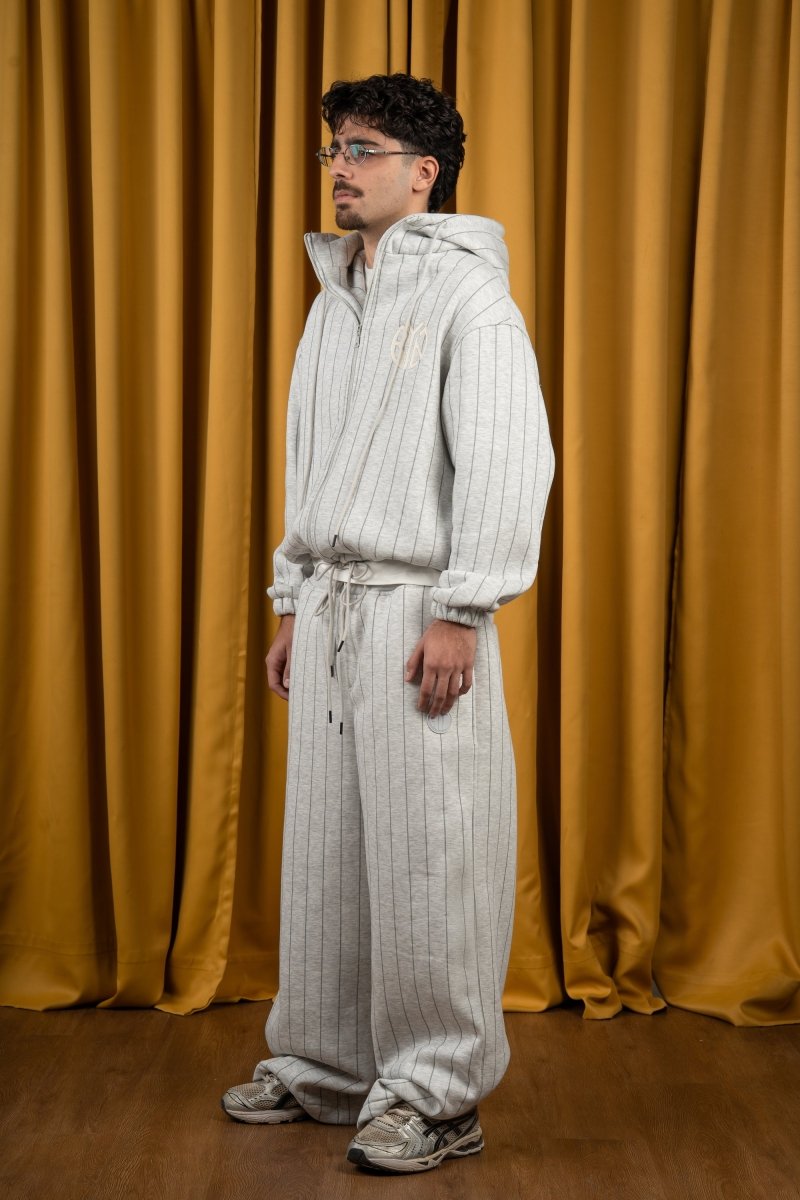 BYN X ALC Graphite Striped Zipup - Baynoire