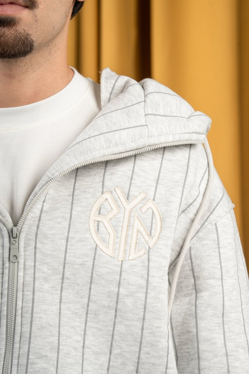 BYN X ALC Graphite Striped Zipup - Baynoire