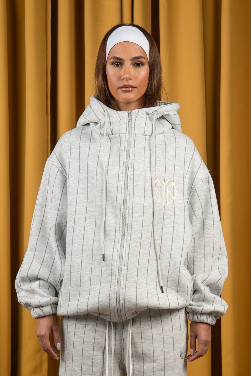 BYN X ALC Graphite Striped Zipup - Baynoire