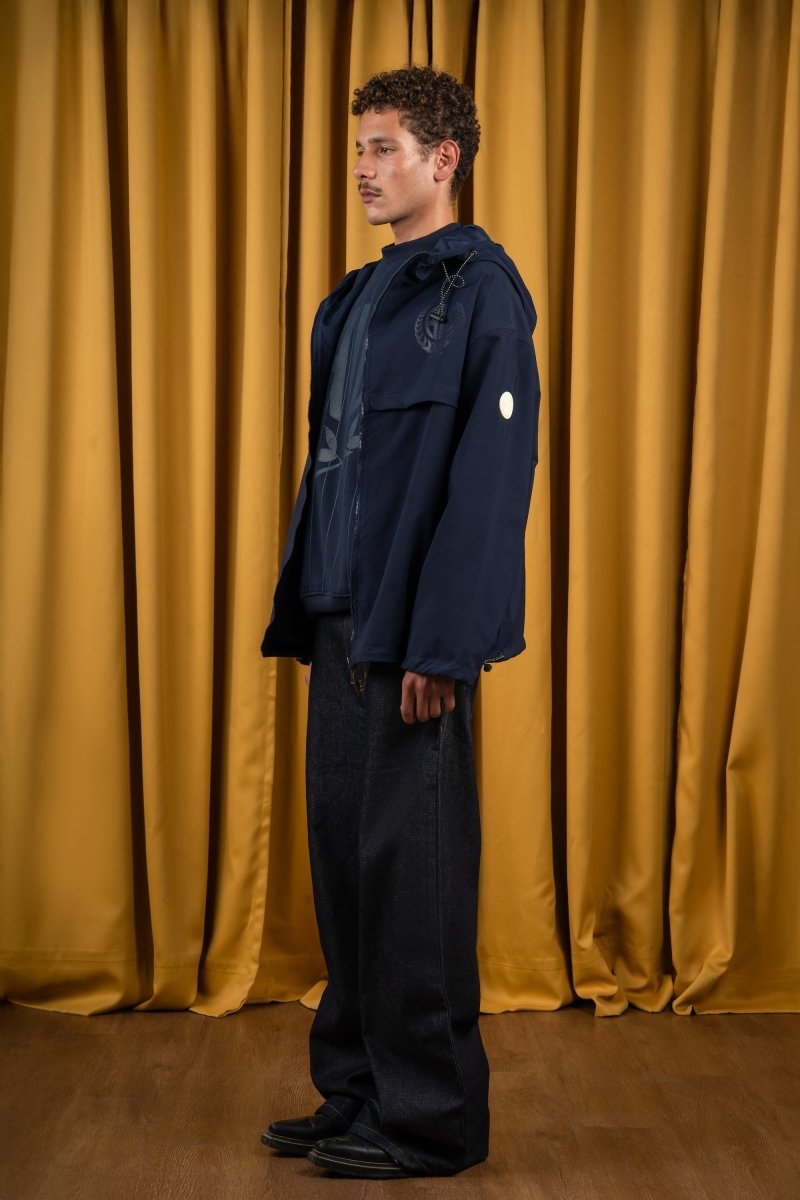 BYN X ALC Navy Windbreaker Jacket - Baynoire