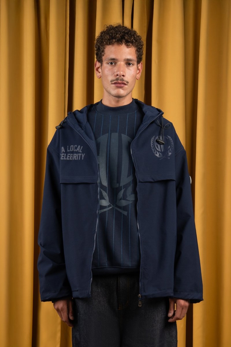 BYN X ALC Navy Windbreaker Jacket - Baynoire