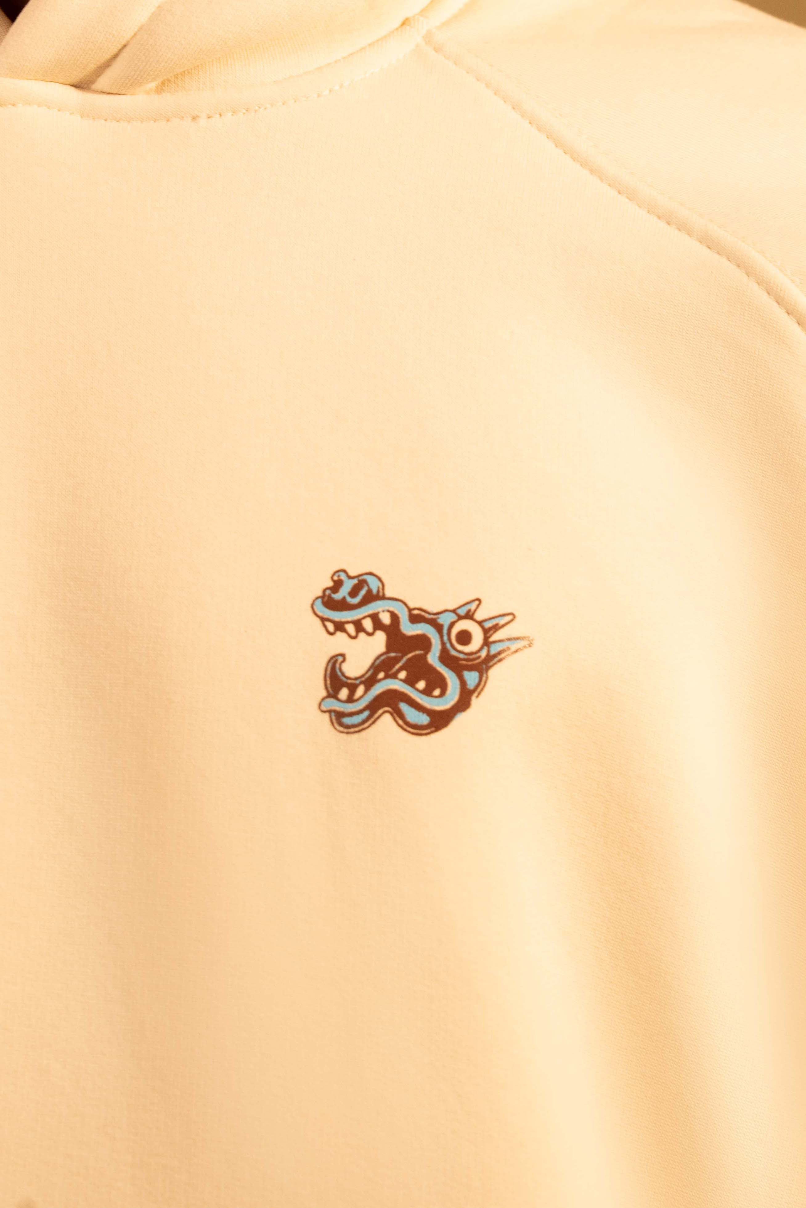 Cream Extinct Not Forgotten Oversized Hoodie