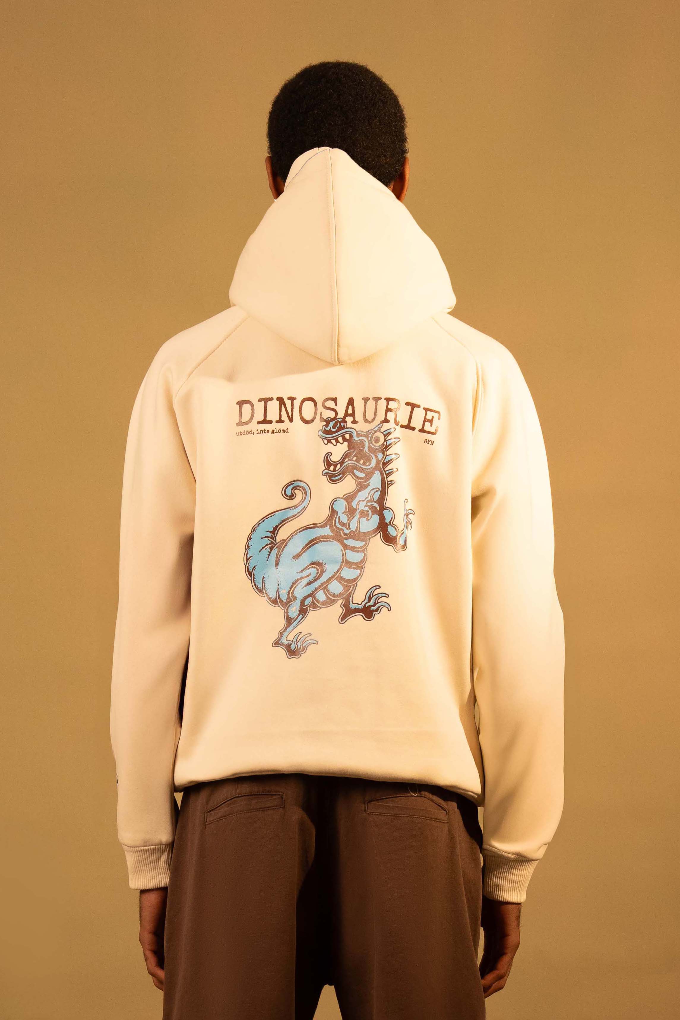 Cream Extinct Not Forgotten Oversized Hoodie