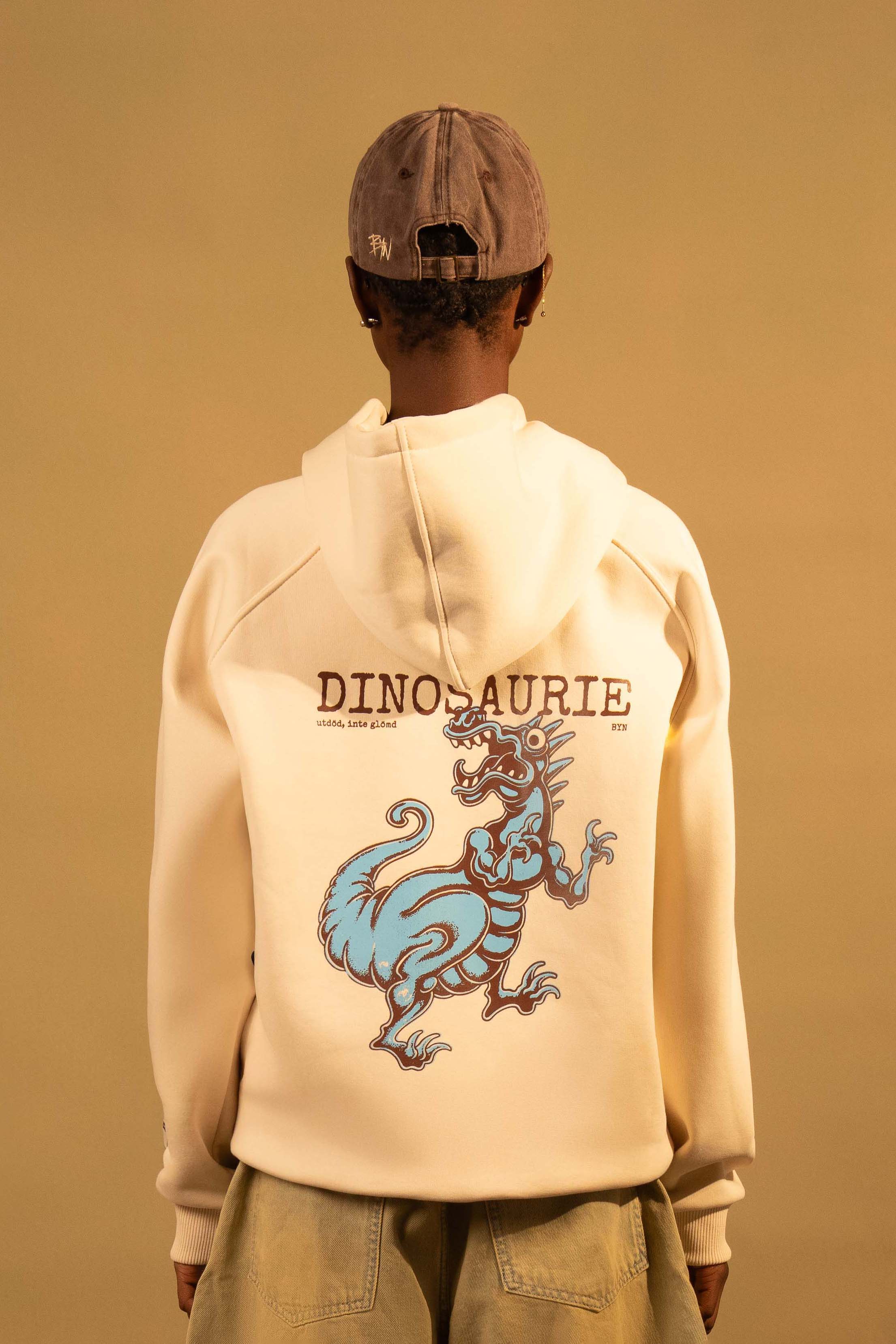 Cream Extinct Not Forgotten Oversized Hoodie