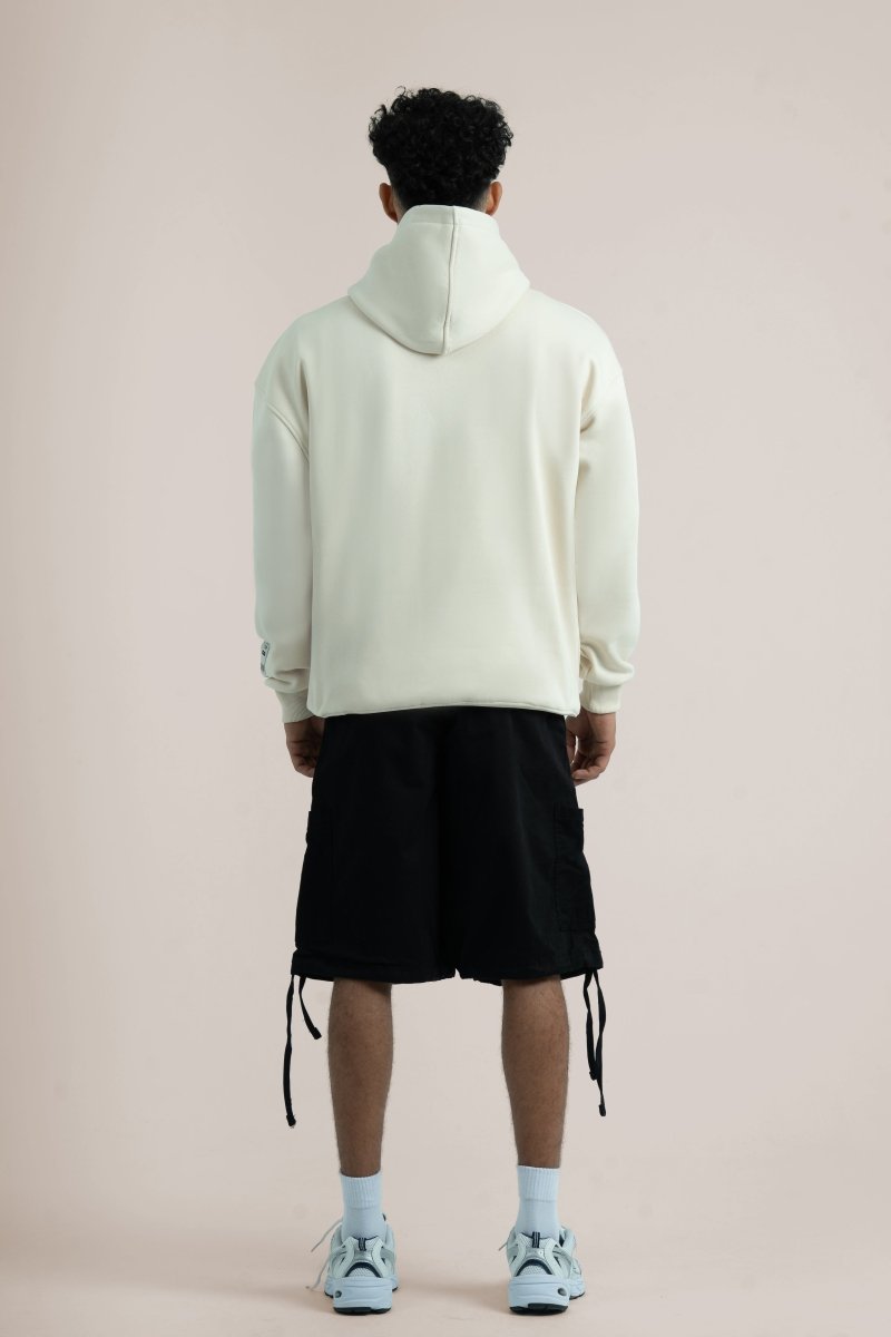 Cream Logo II PL Oversized Hoodie - Baynoire