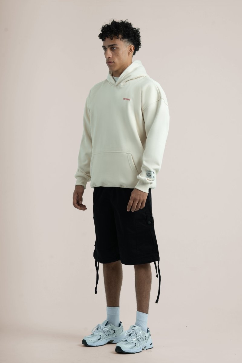 Cream Logo II PL Oversized Hoodie - Baynoire
