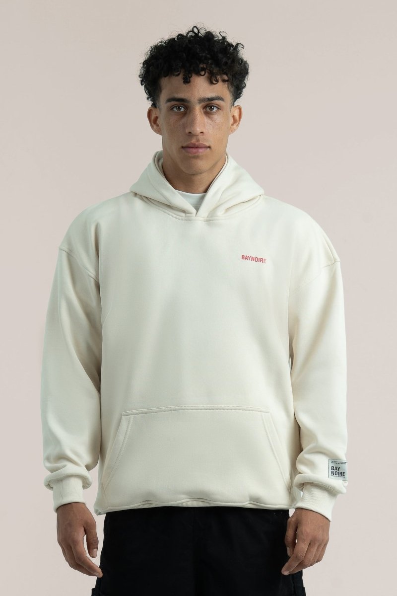 Cream Logo II PL Oversized Hoodie - Baynoire
