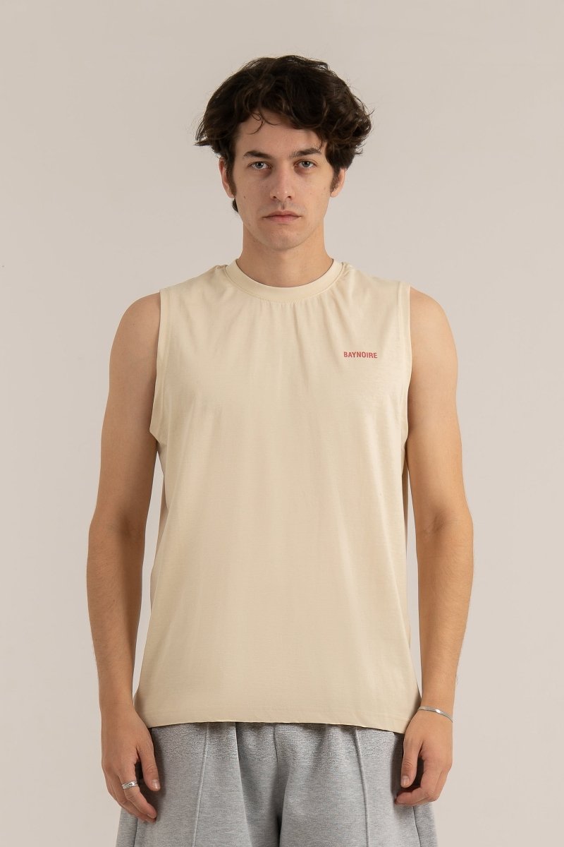 Cream Logo II PL Sleeveless T-shirt - Baynoire