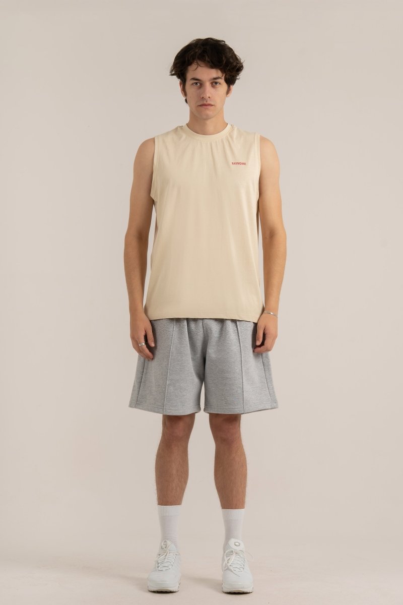 Cream Logo II PL Sleeveless T-shirt - Baynoire