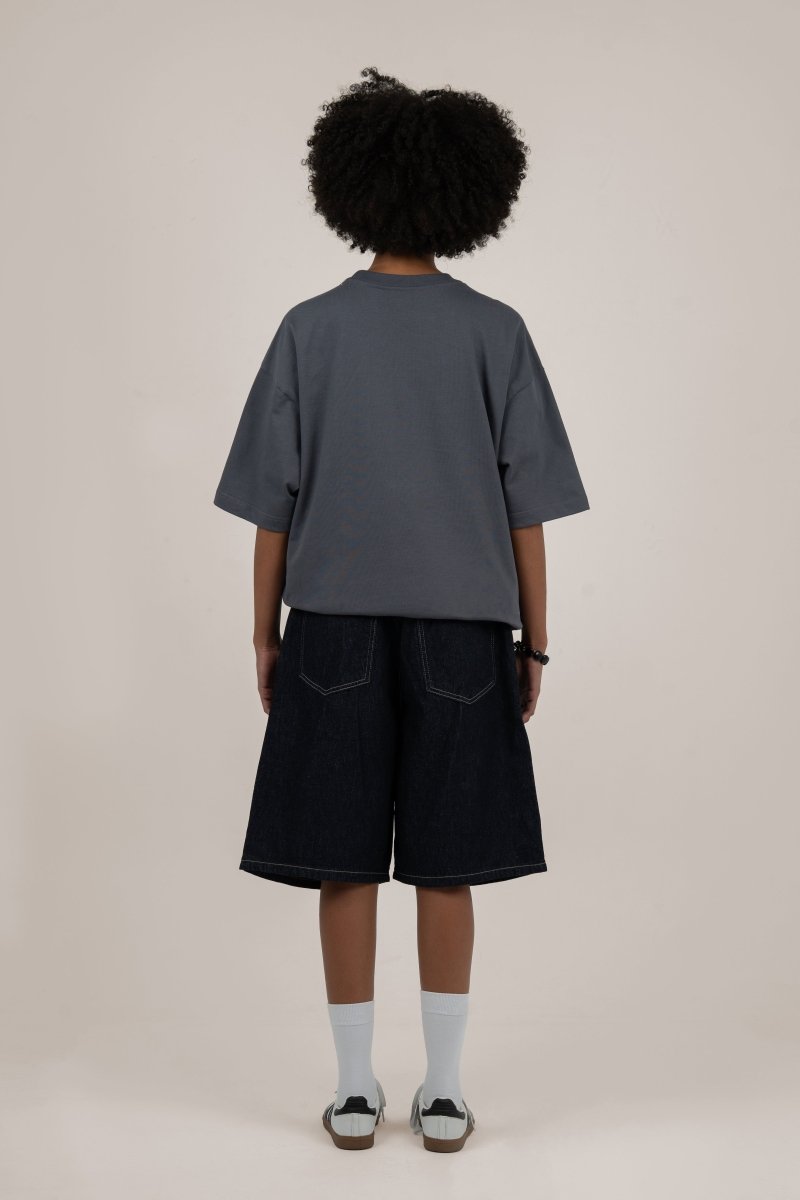 Dark Blue II Denim Shorts - Baynoire