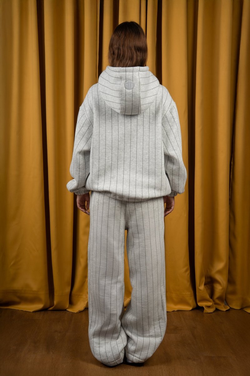 Grey BYN X ALC Striped Sweatpants - Baynoire