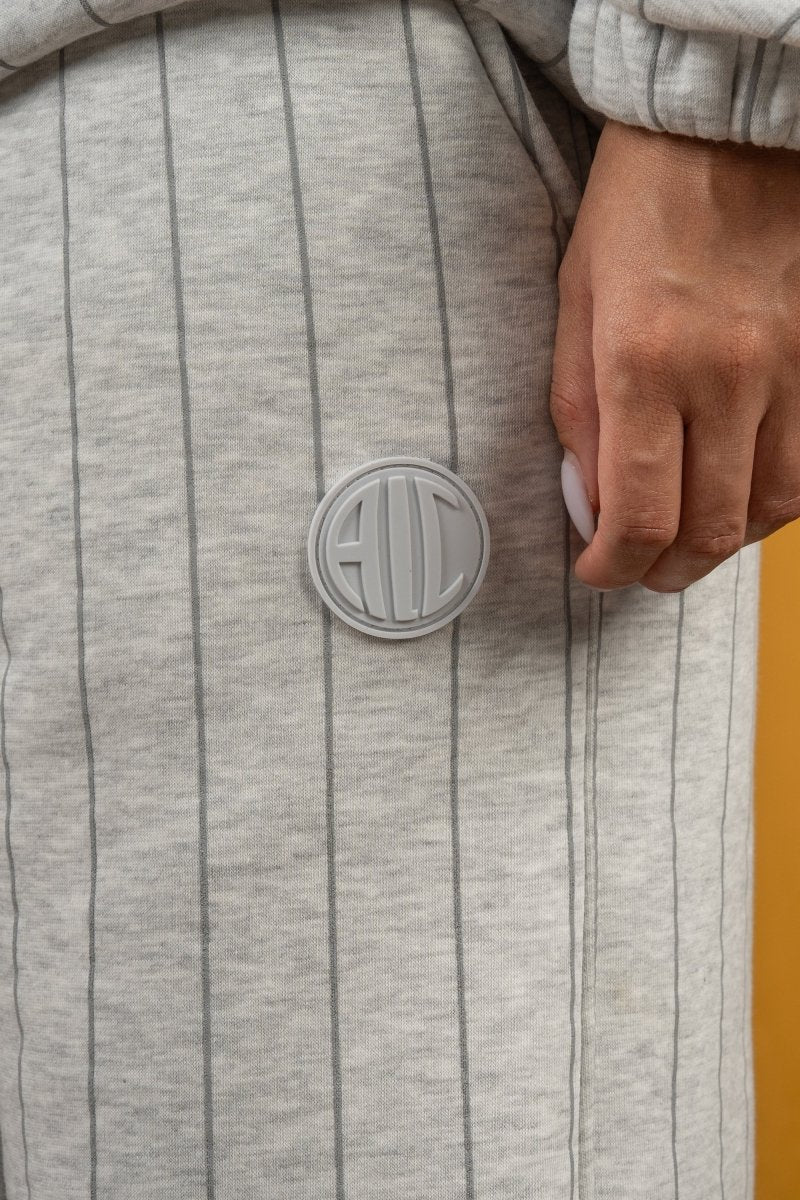 Grey BYN X ALC Striped Sweatpants - Baynoire