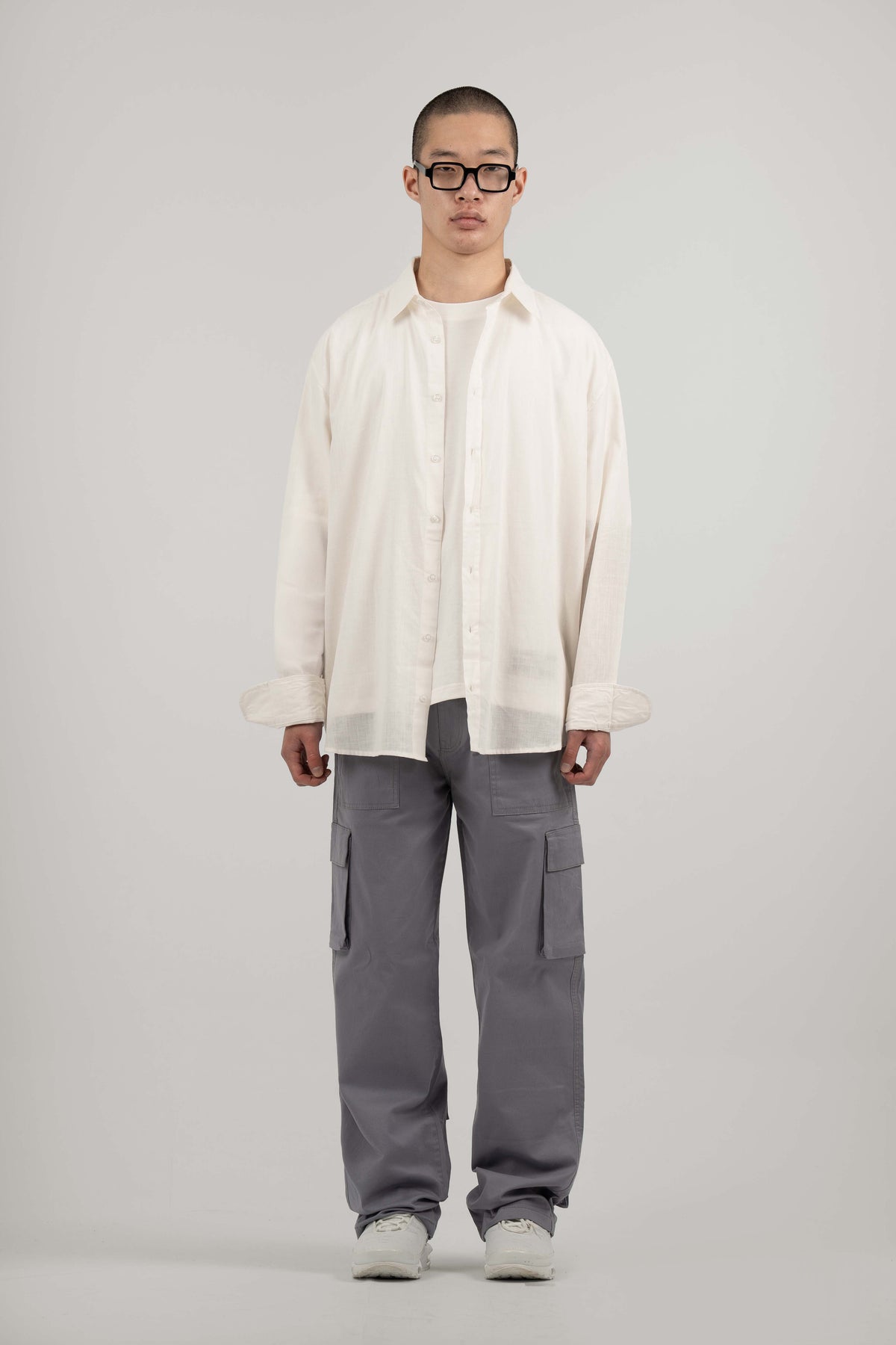 Grey Core Cargo Pants