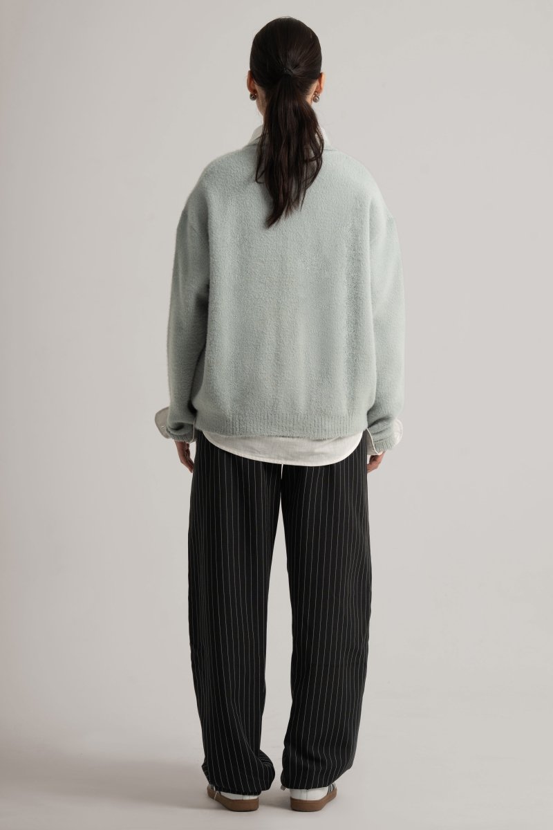 Grey Faux Fur II Jacket - Baynoire