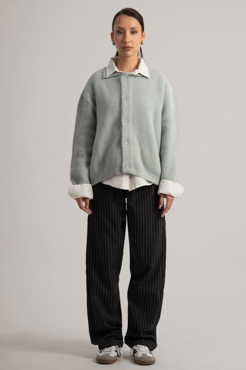 Grey Faux Fur II Jacket - Baynoire