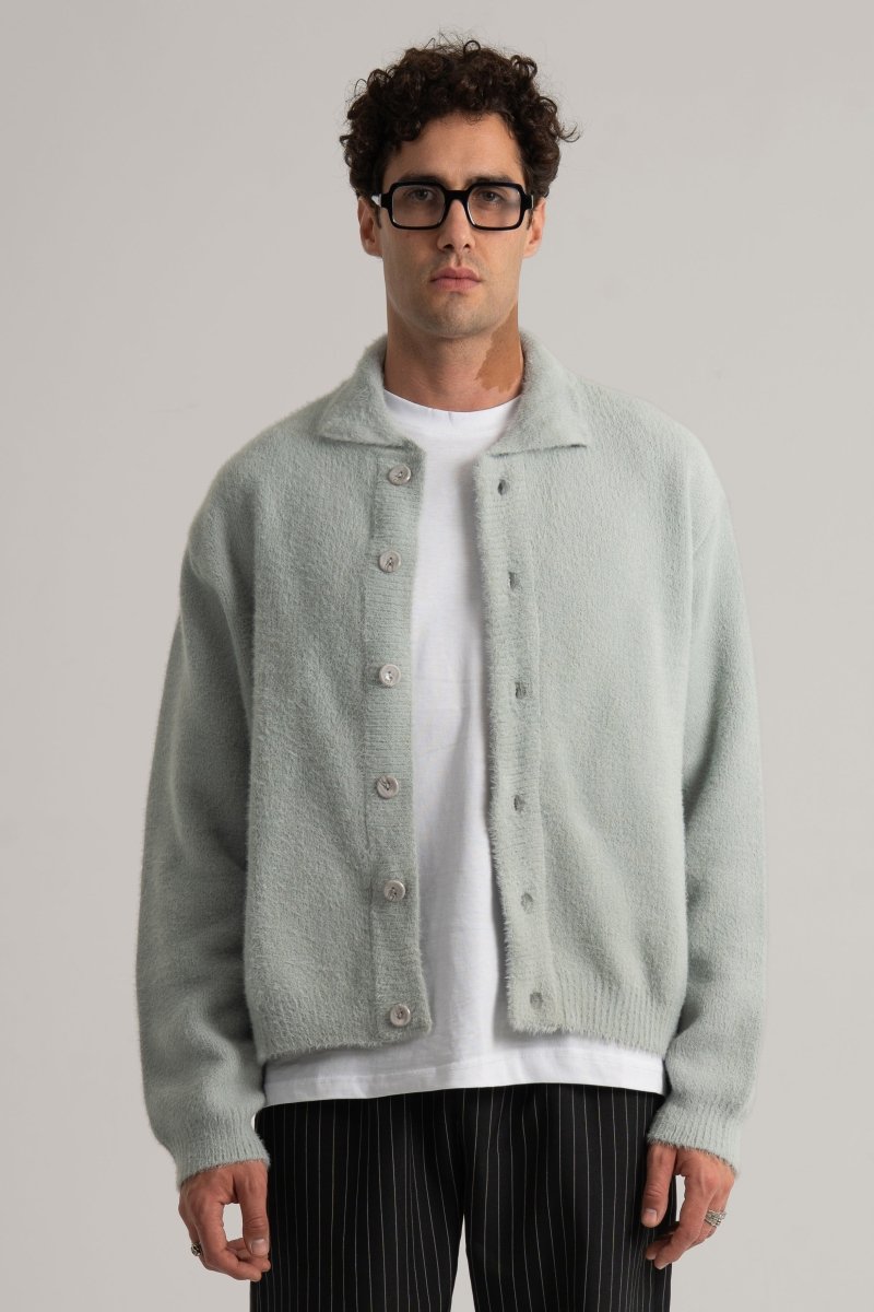 Grey Faux Fur II Jacket - Baynoire
