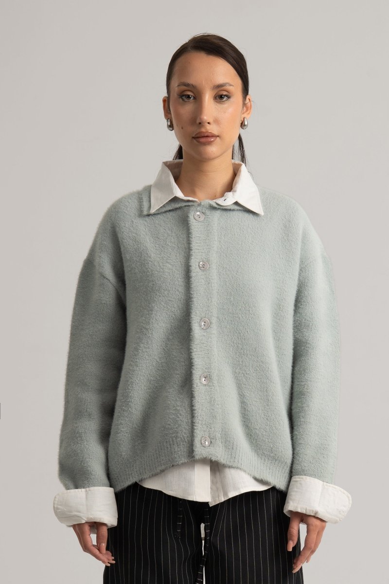 Grey Faux Fur II Jacket - Baynoire