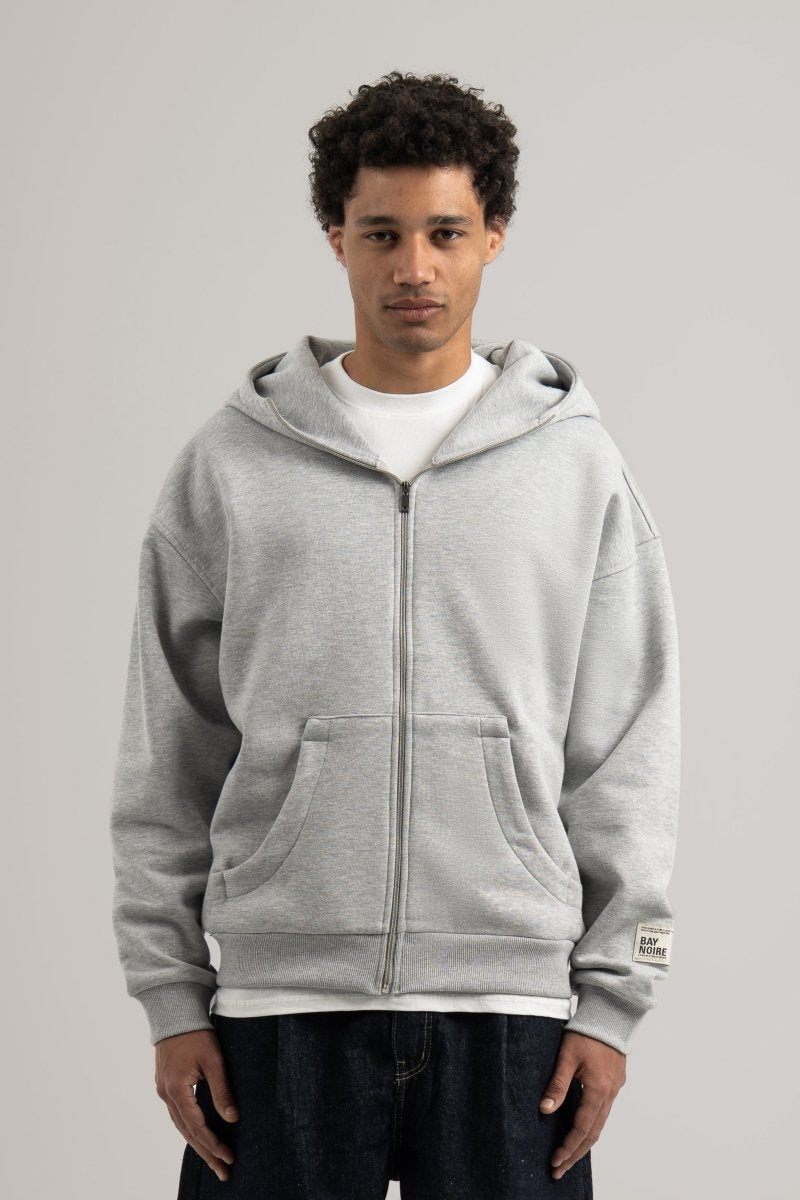 Grey High Collar Jacket V2 - Baynoire