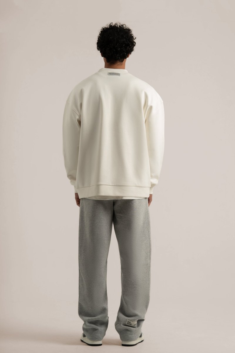 Grey Wide Leg Sweatpants V3 - Baynoire