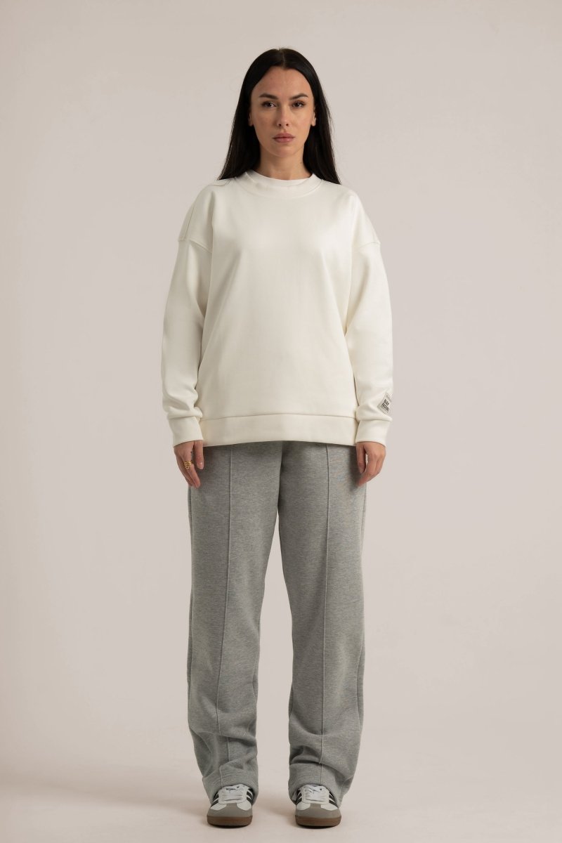 Grey Wide Leg Sweatpants V3 - Baynoire