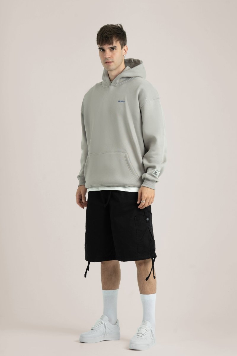 Iron Logo II PL Oversized Hoodie - Baynoire