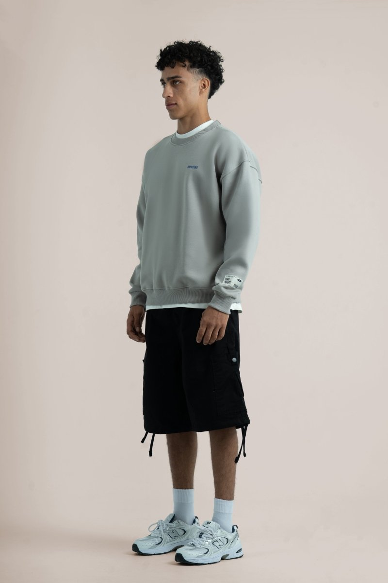 Iron Logo II PL Oversized Sweatshirt - Baynoire