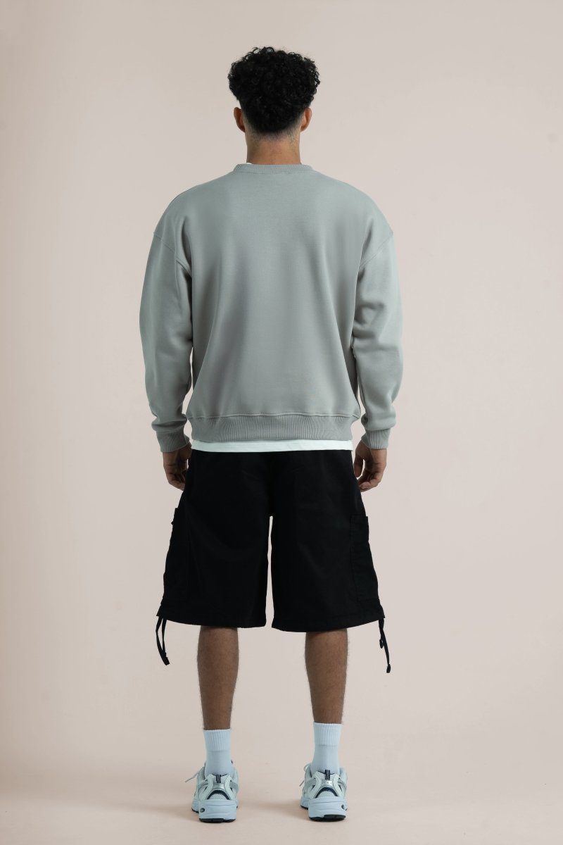 Iron Logo II PL Oversized Sweatshirt - Baynoire