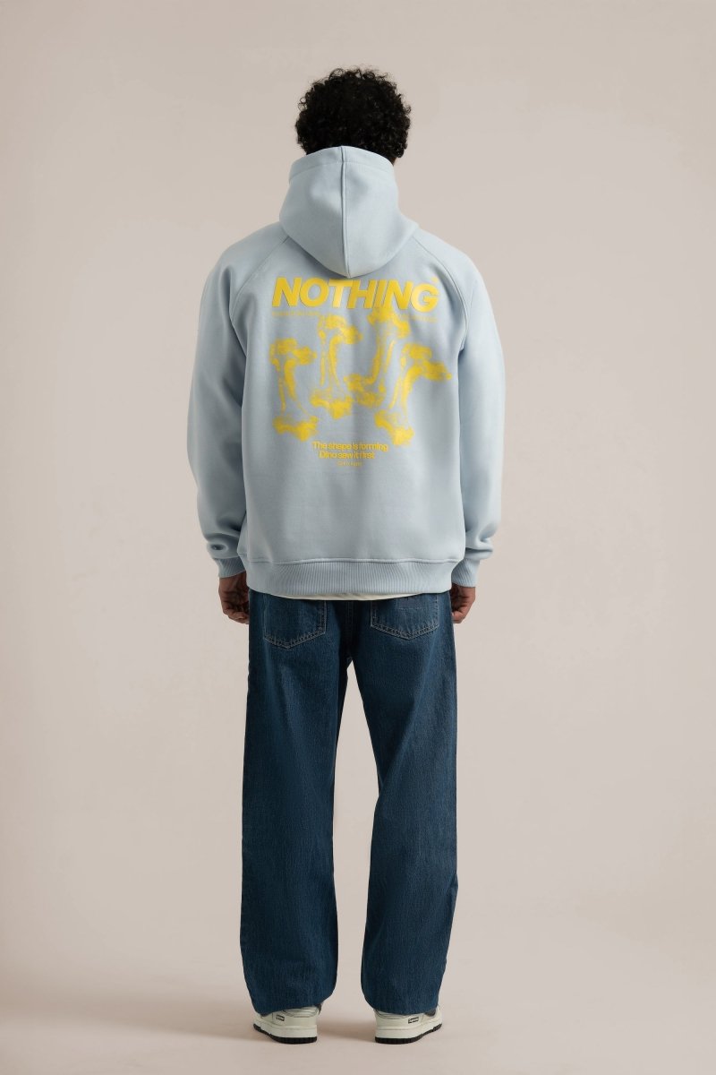 L Baby Blue Nothing Hoodie - Baynoire