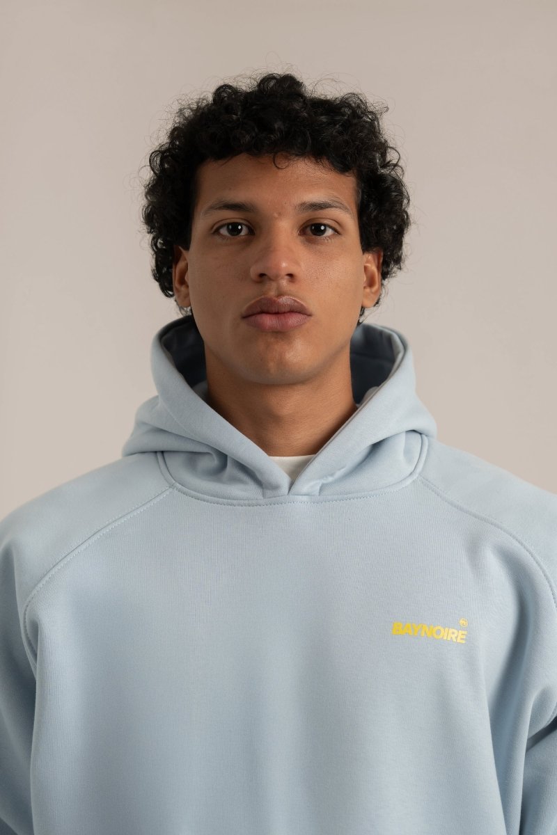 L Baby Blue Nothing Hoodie - Baynoire