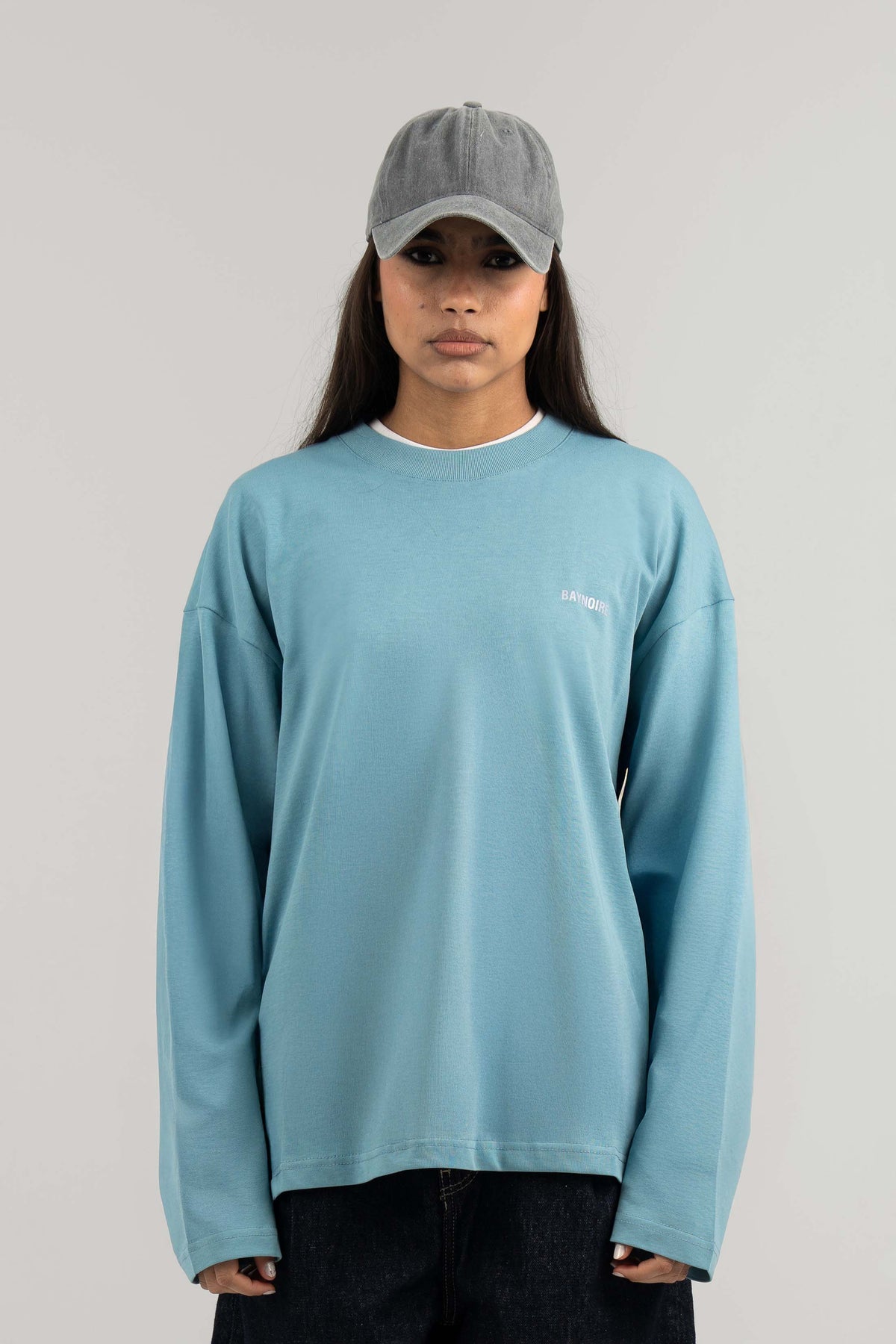Blue Logo PL Long-sleeved T-shirt
