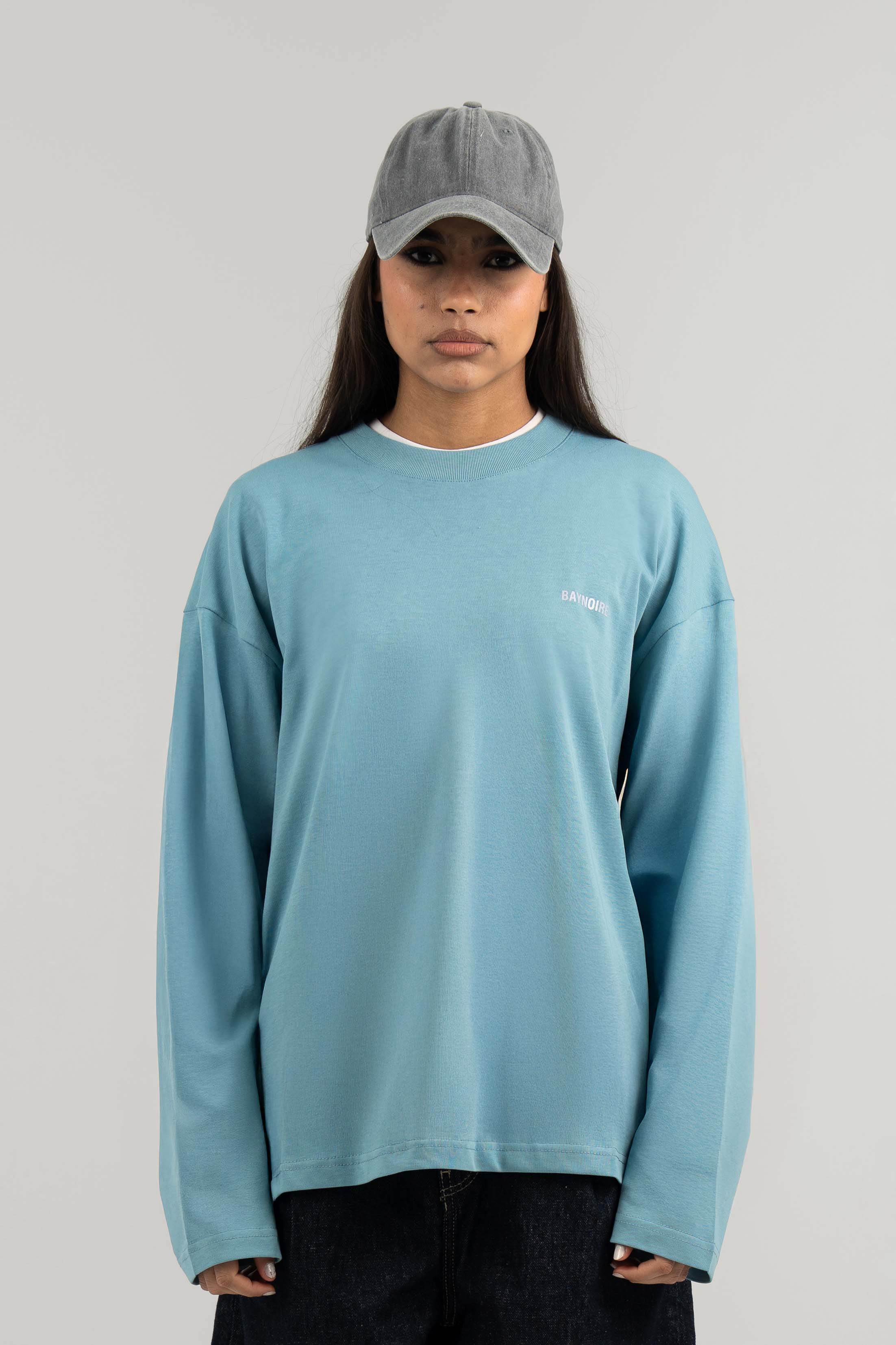 Blue Logo PL Long-sleeved T-shirt