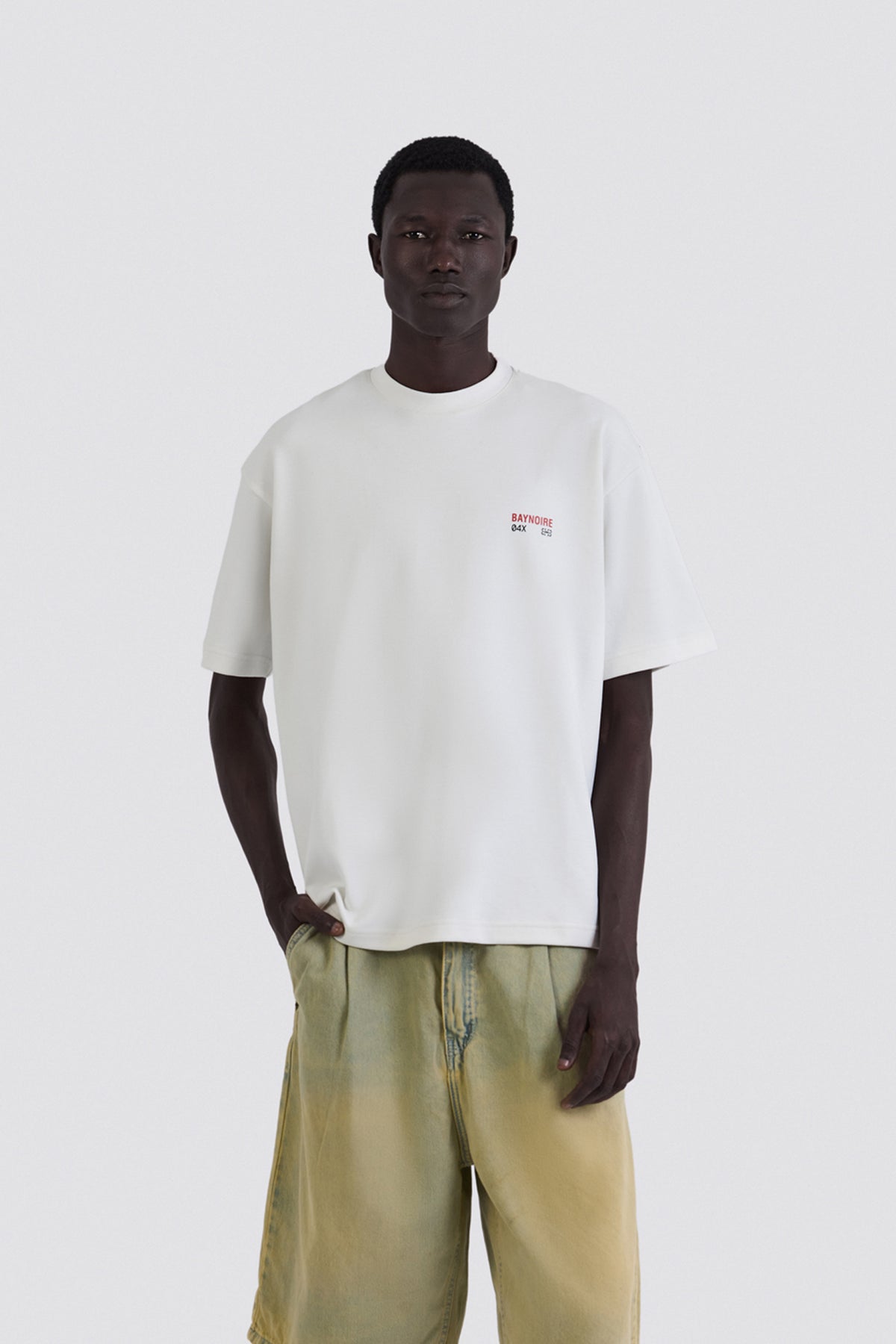 04X Oversized White Stories T-Shirt