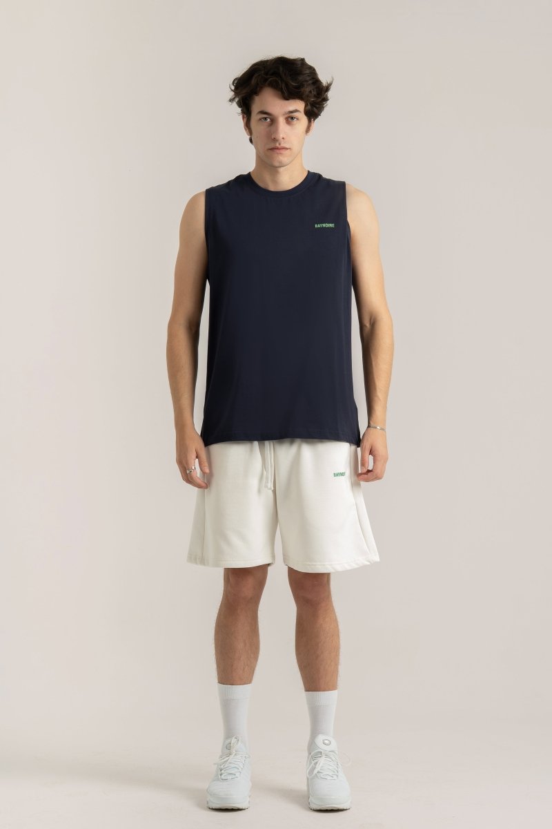 Navy Logo II PL Sleeveless T-shirt - Baynoire