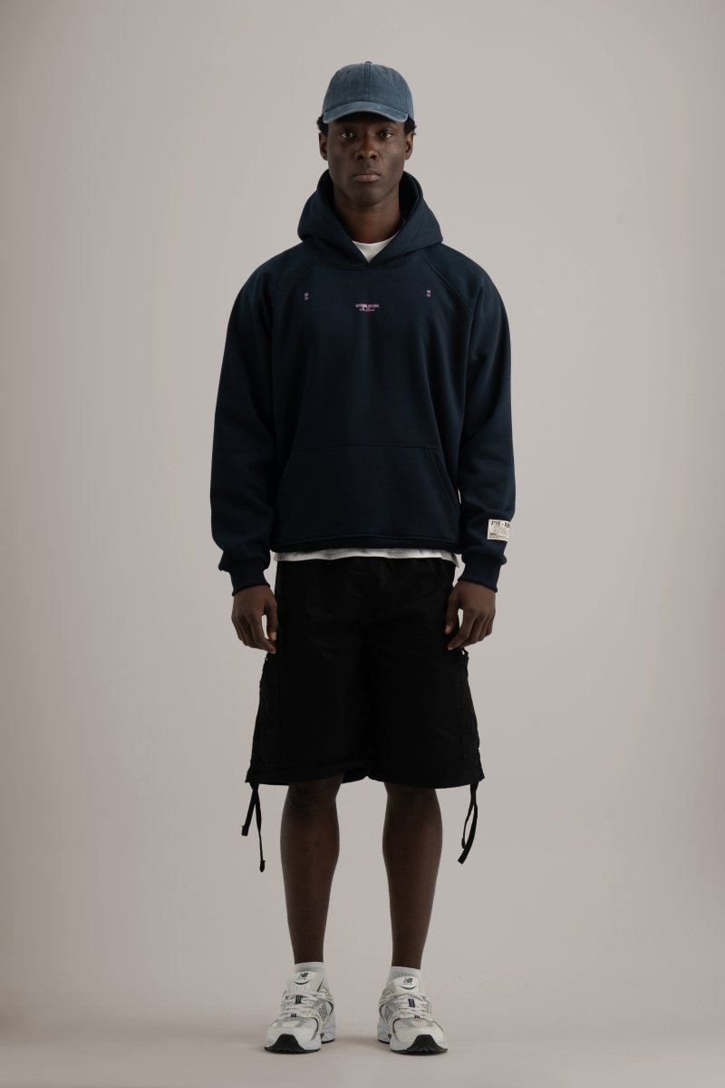 Navy Room Zero Hoodie - Baynoire