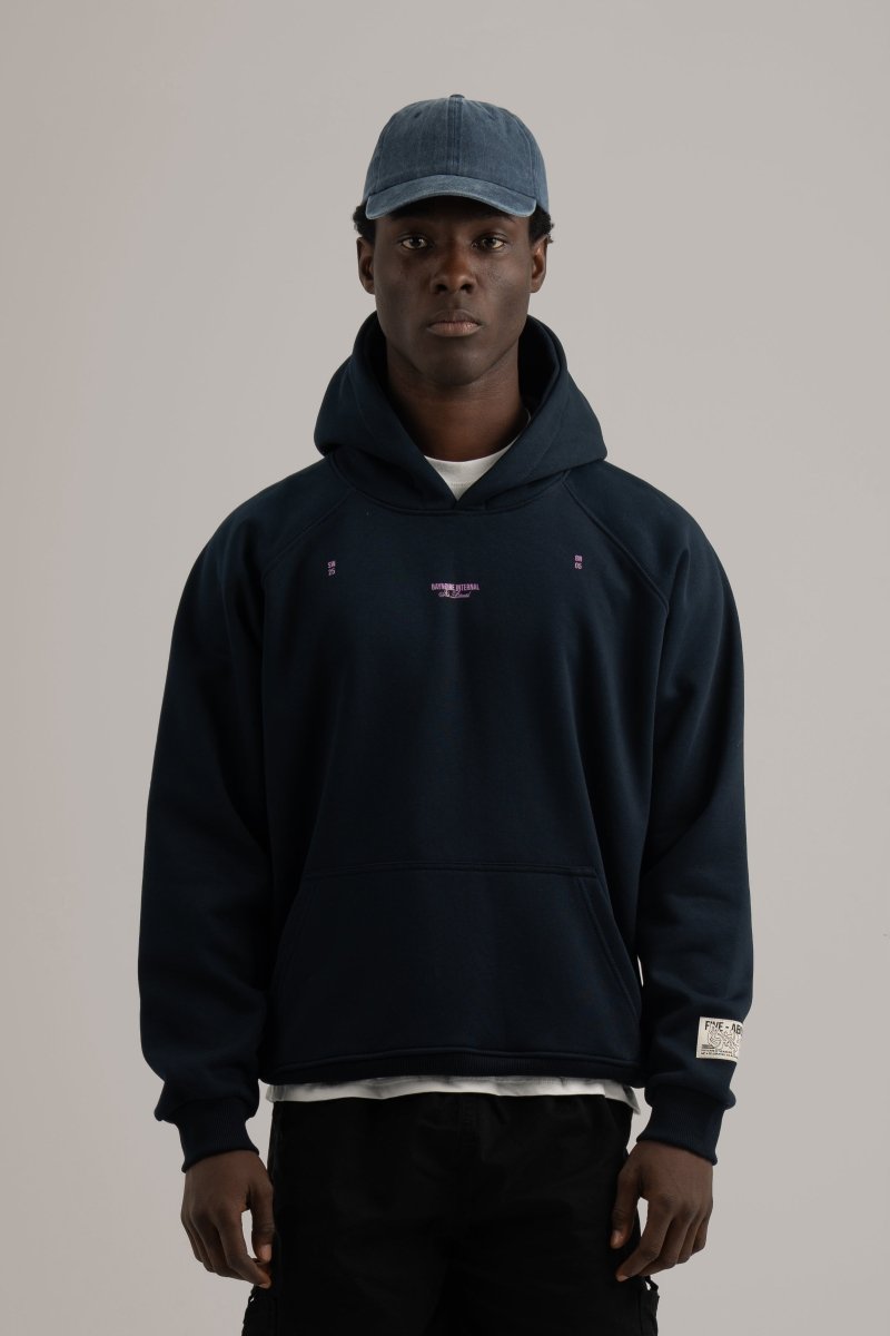 Navy Room Zero Hoodie - Baynoire