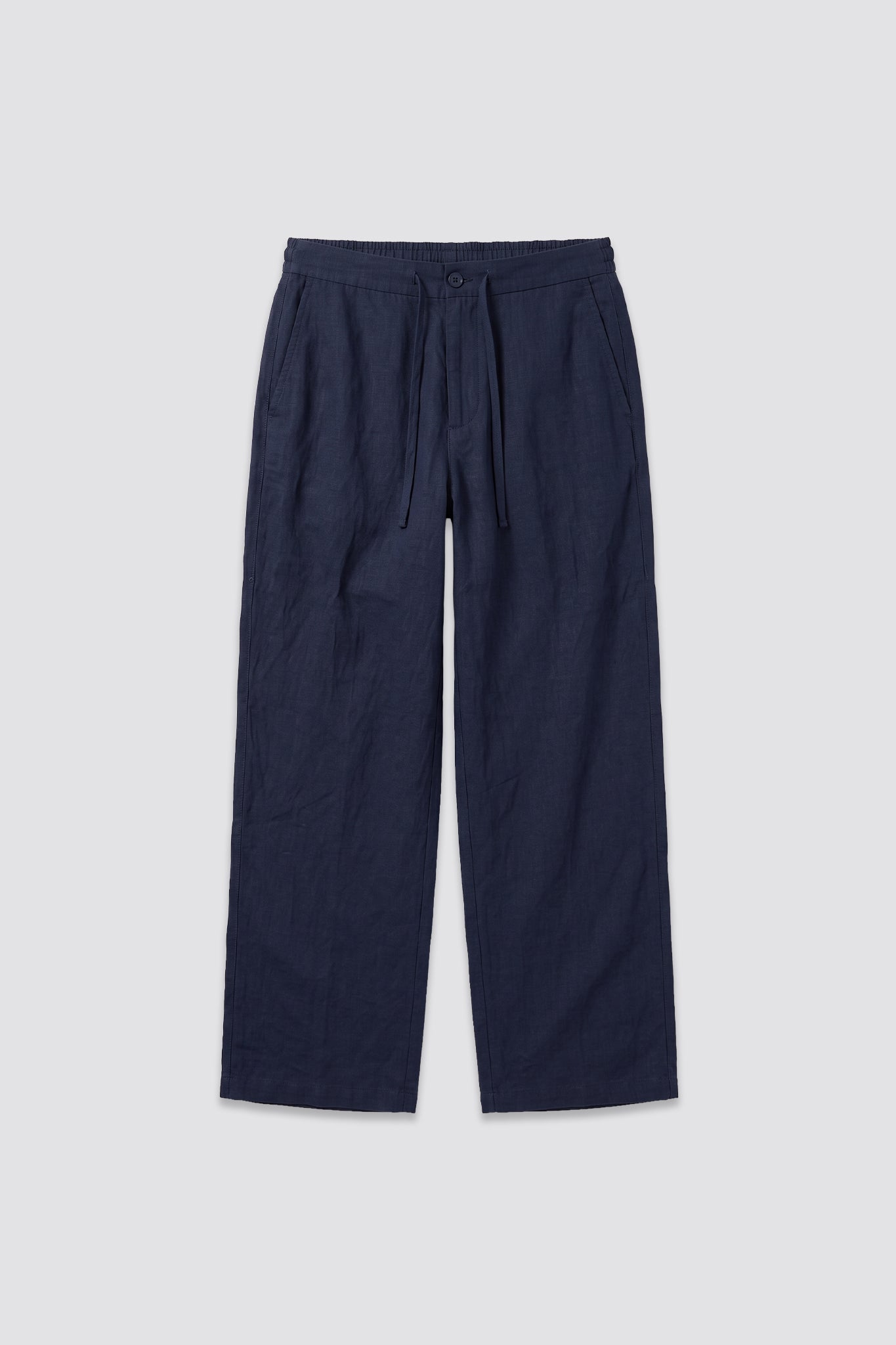 03C Relaxed C-Linen Navy Pants