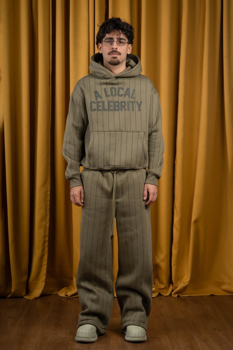 Olive BYN X ALC Striped Sweatpants - Baynoire