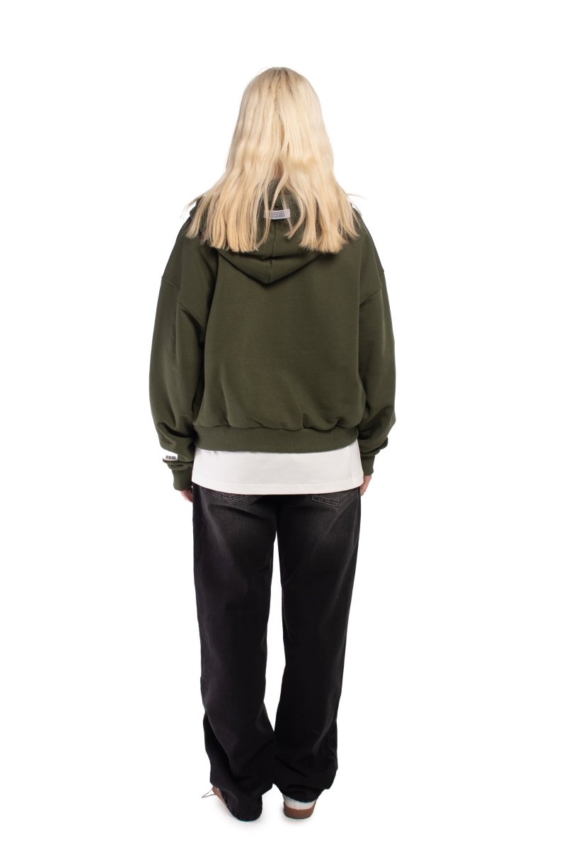 Olive Core Boxy Jacket - Baynoire