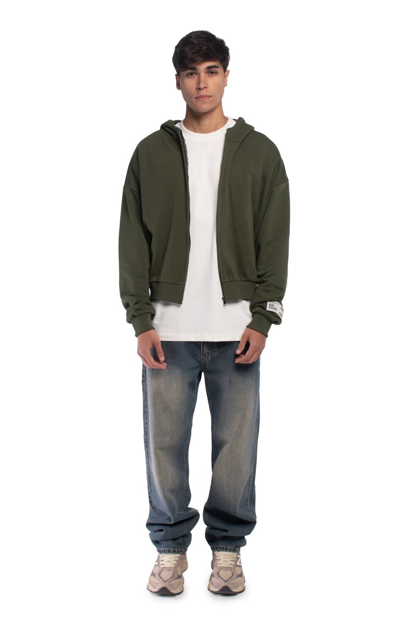 Olive Core Boxy Jacket - Baynoire