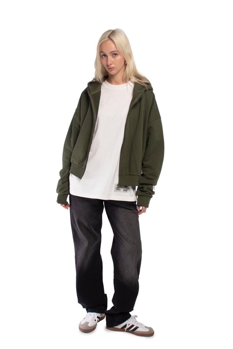 Olive Core Boxy Jacket - Baynoire