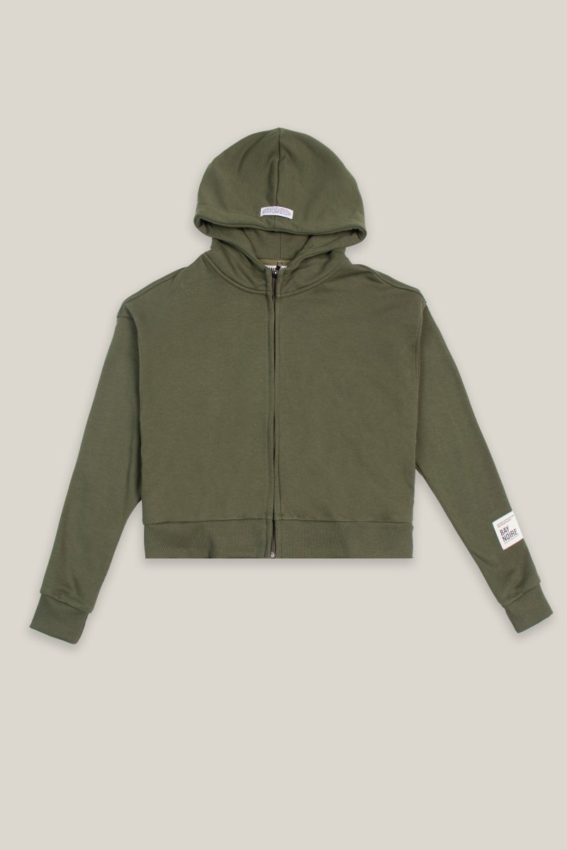Olive Core Boxy Jacket - Baynoire