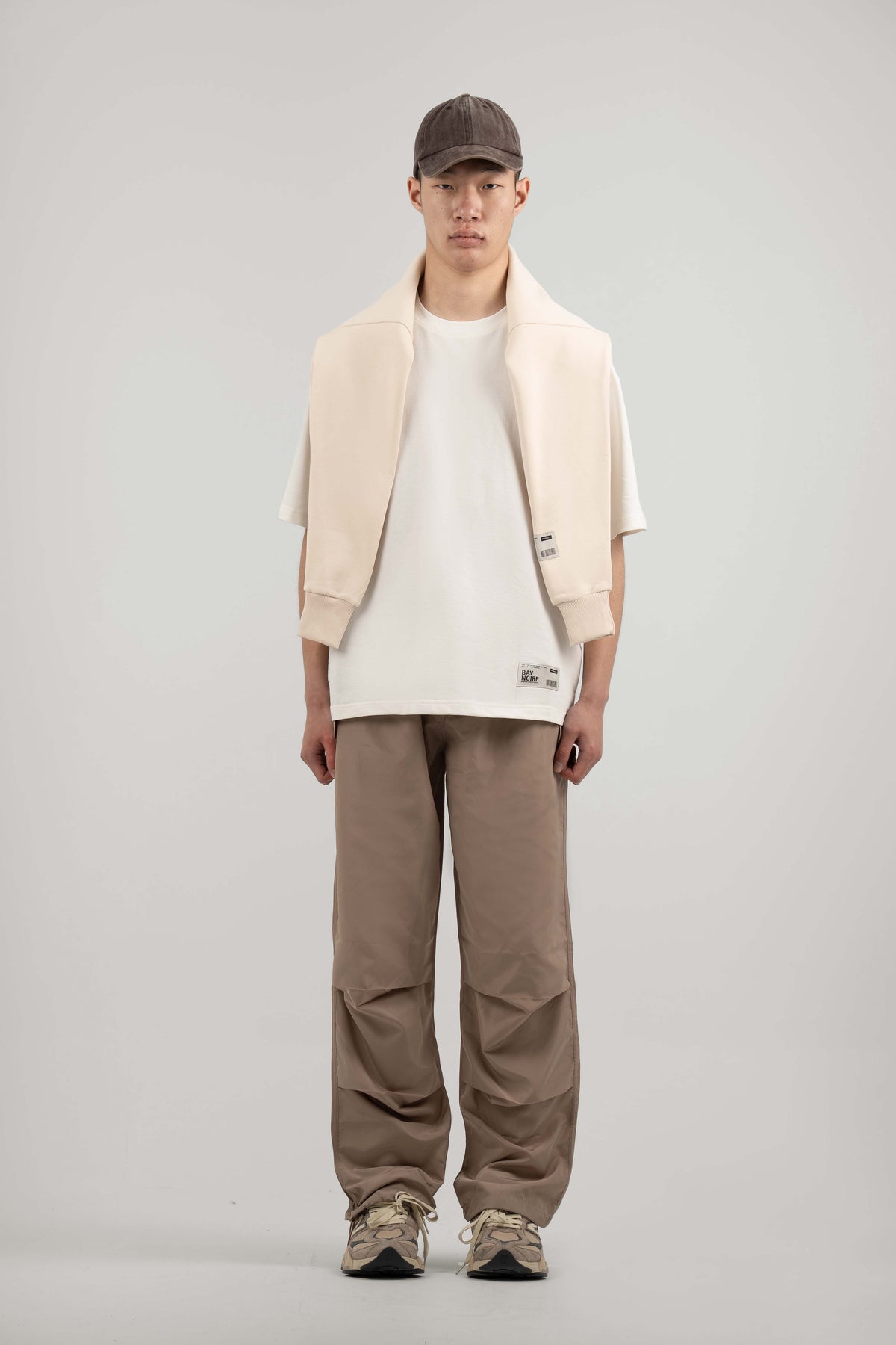 Beige Parachute Pants V2