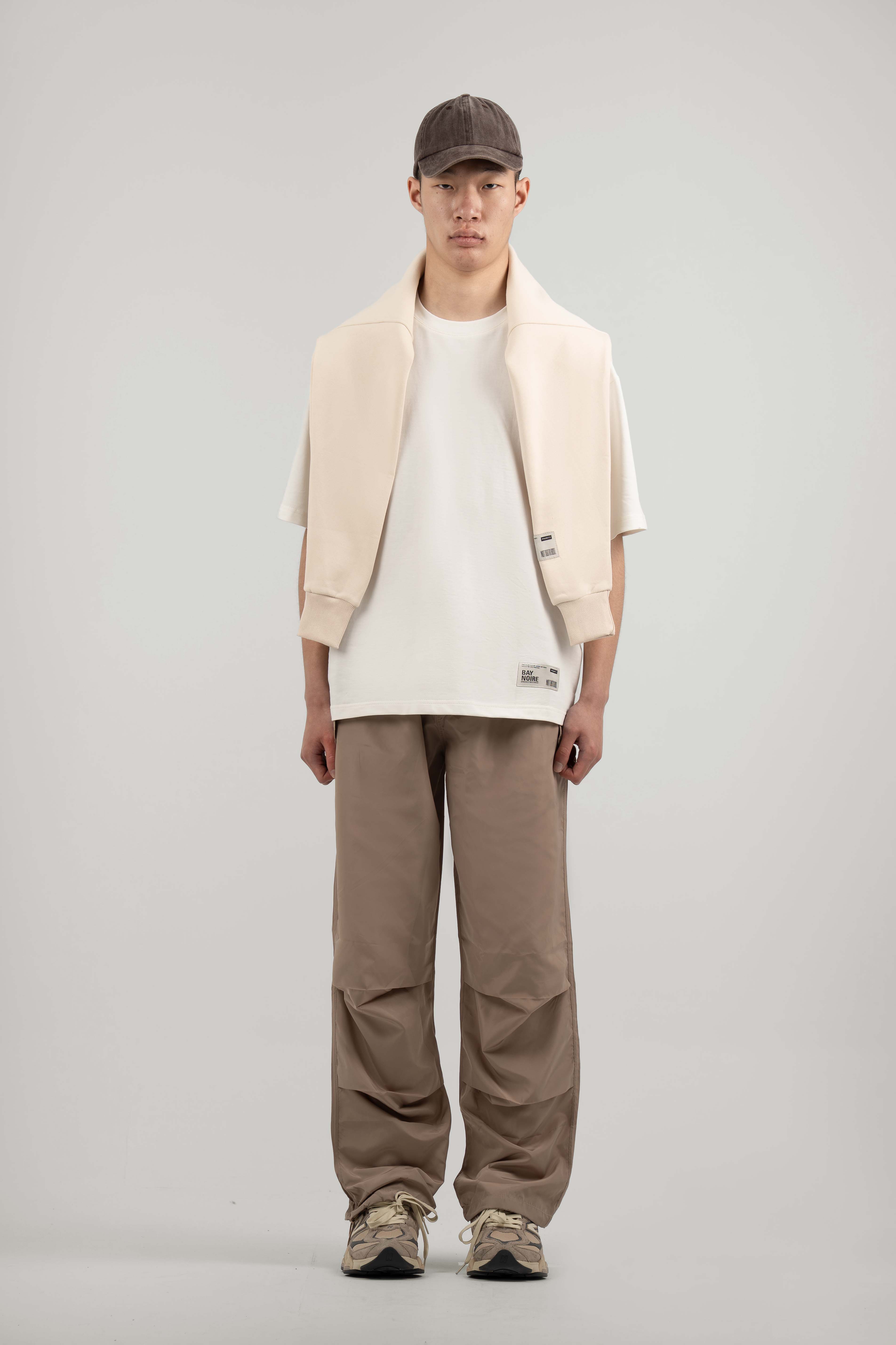 Beige Parachute Pants V2