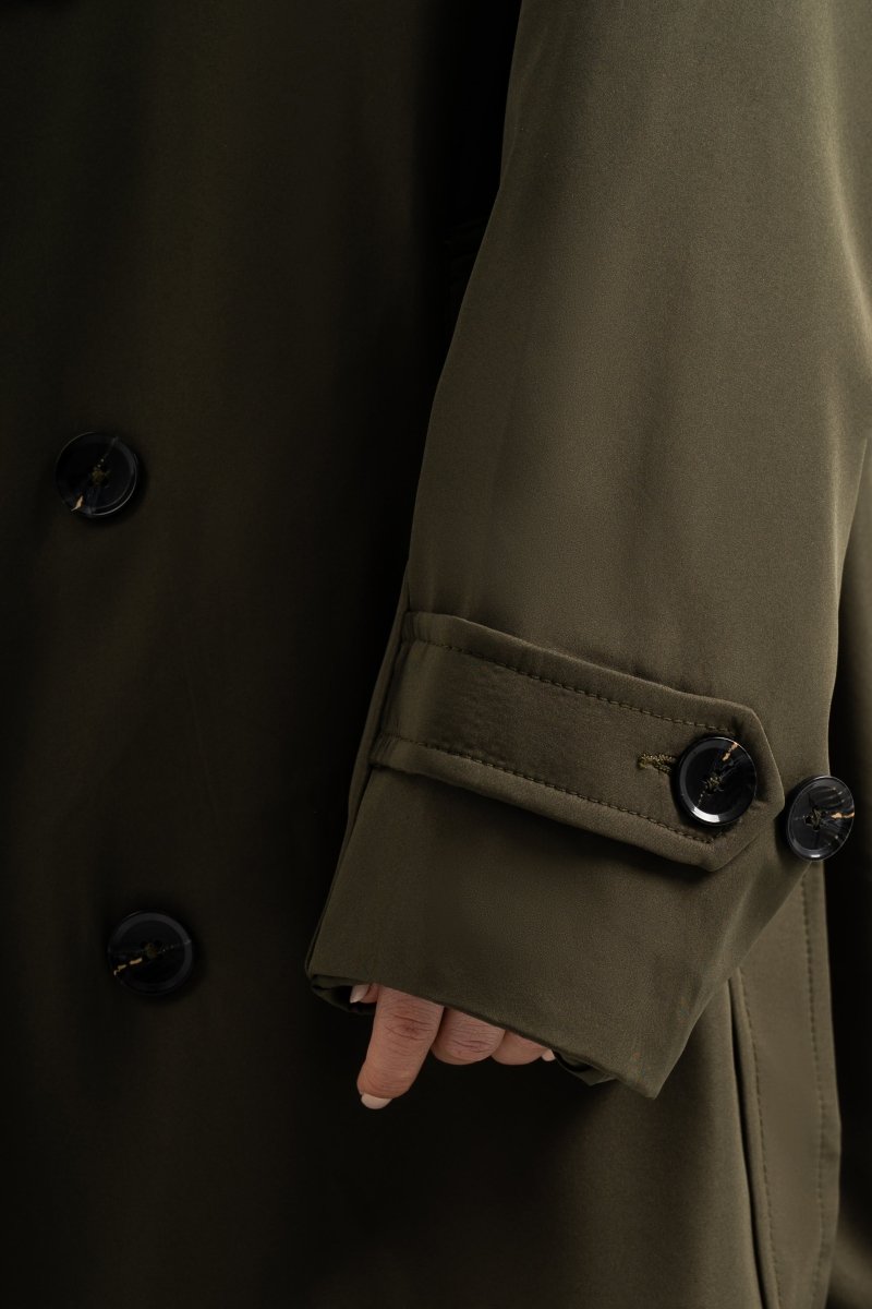 Olive Trench Coat - Baynoire