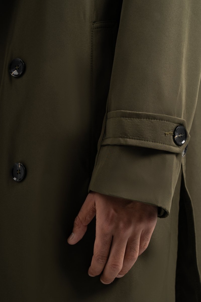 Olive Trench Coat - Baynoire