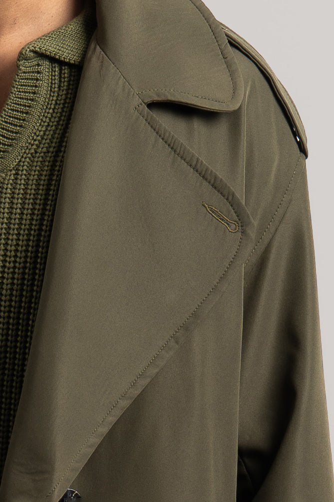 Olive Trench Coat - Baynoire