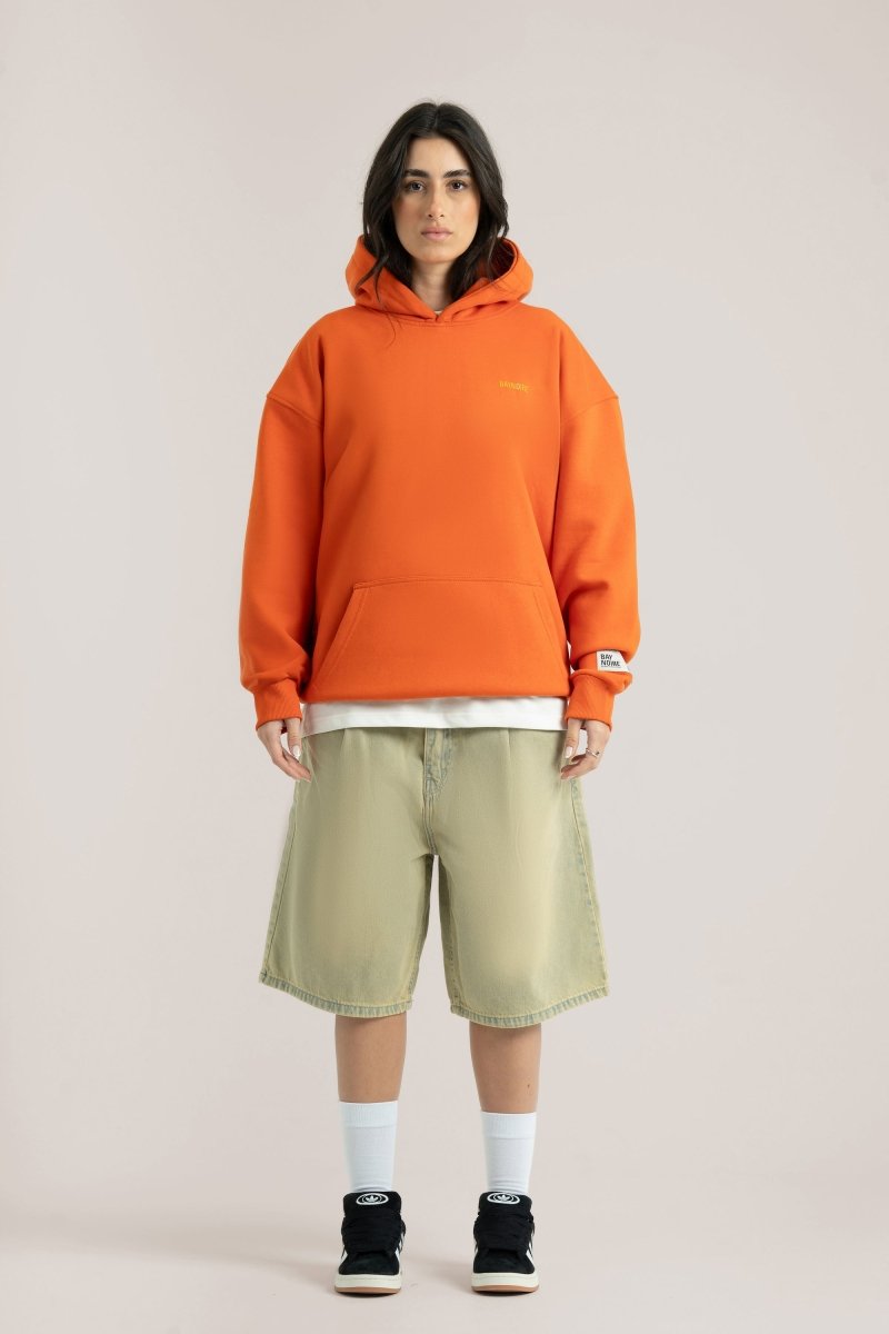 Orange Logo II PL Oversized Hoodie - Baynoire